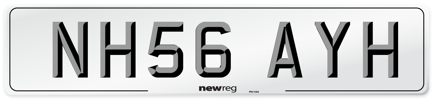 NH56 AYH Number Plate from New Reg